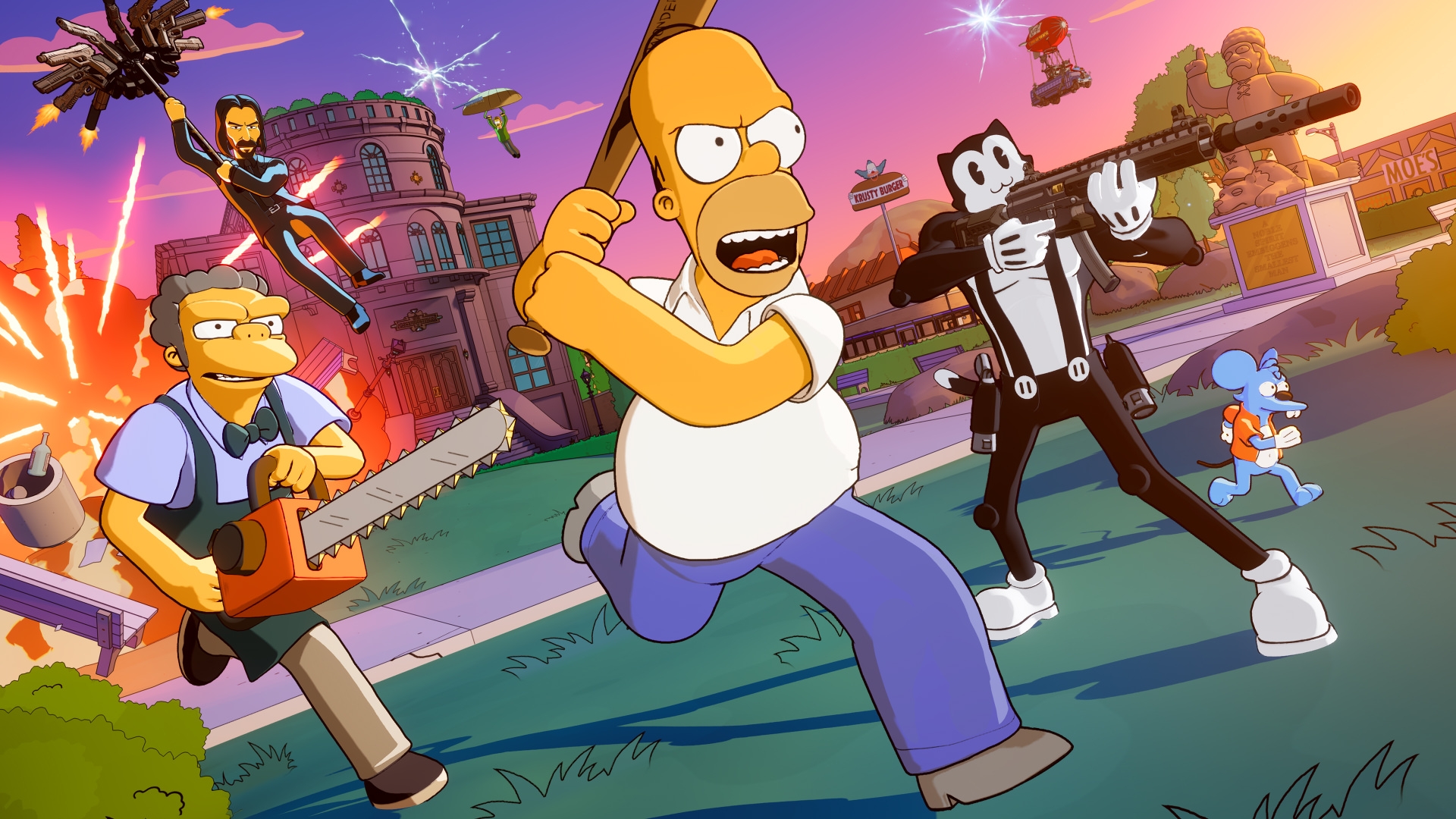 The Simpsons and John Wick Hit Reload!